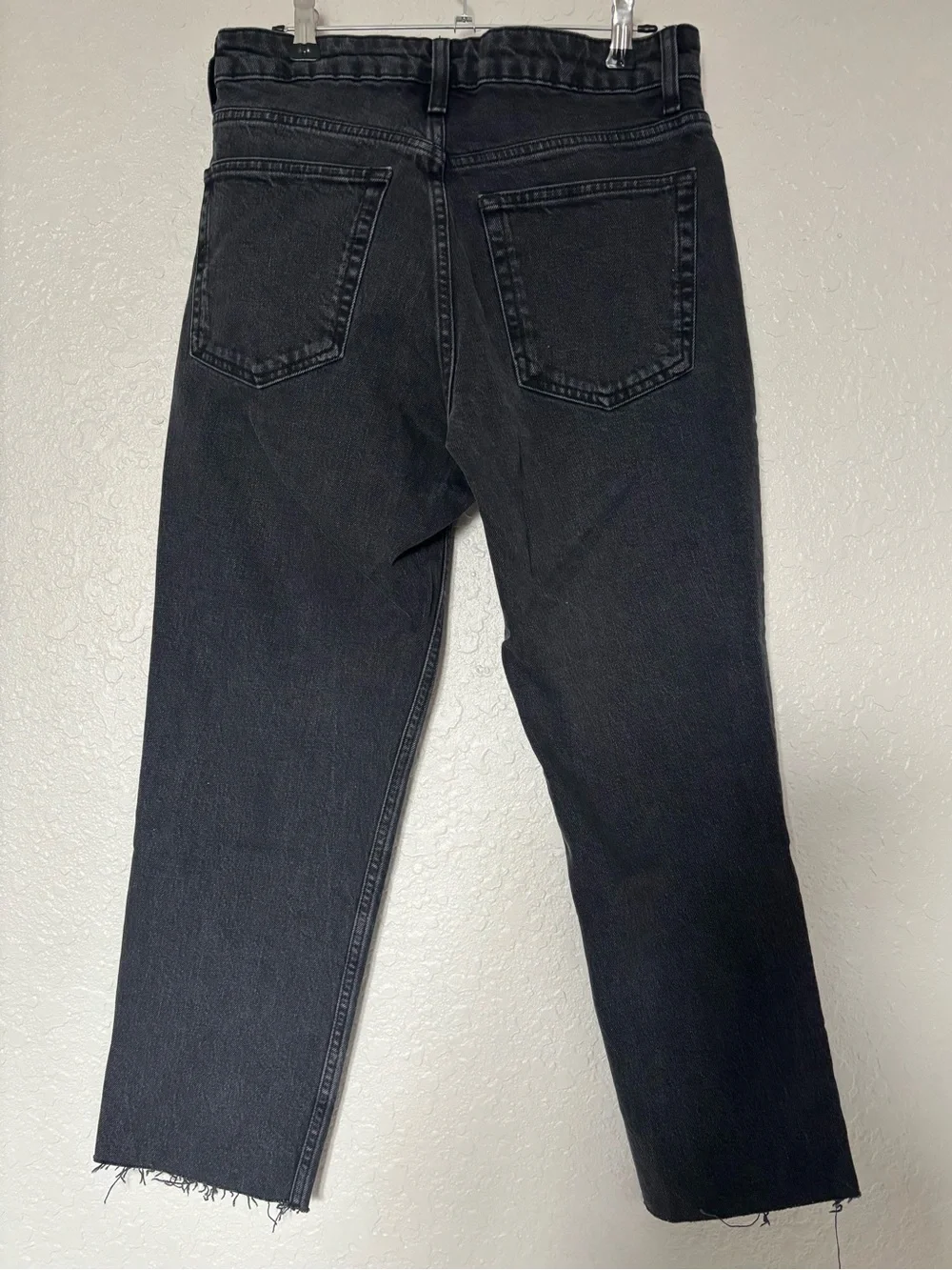 Topshop Black Straight-Leg Jeans - Picture 5 of 8
